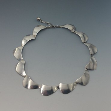 Arne Johansen silver arcs necklace